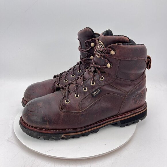 Irish Setter 878 Trailblazer 7" Men Sz 12EE Brown Leather Waterproof Ankle Boot - Picture 1 of 14